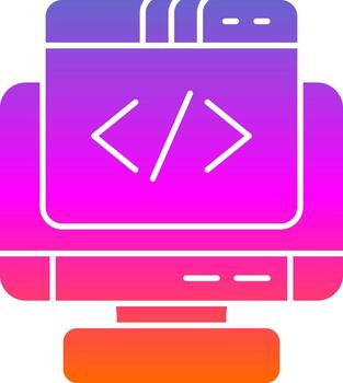 Coding Vector Icon Design