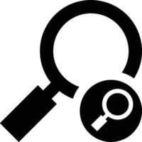 Zoom find icon symbol image vector. Illustration of the search lens design image vector