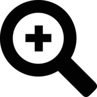 Zoom find icon symbol image vector. Illustration of the search lens design image vector