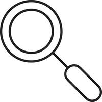 Zoom find icon symbol image vector. Illustration of the search lens design image vector