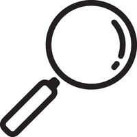 Zoom find icon symbol image vector. Illustration of the search lens design image vector