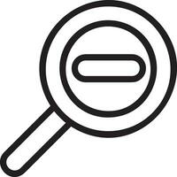 Zoom find icon symbol image vector. Illustration of the search lens design image vector