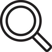 Zoom find icon symbol image vector. Illustration of the search lens design image vector