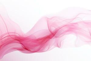 Smoke texture. A pink cloud of smoke spreads on a white background. photo