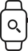 Zoom find icon symbol image vector. Illustration of the search lens design image vector