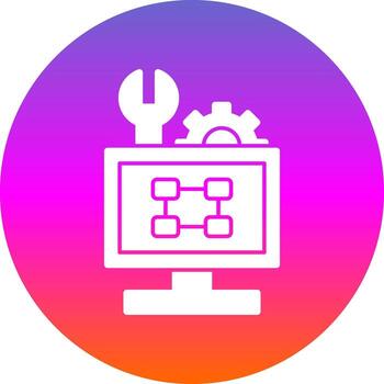 solución de problemas diagrama de flujo vector icono diseño