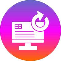 System Restore Vector Icon Design