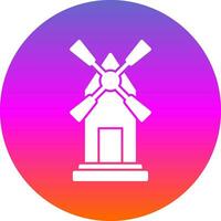 Windmill Vector Icon Design