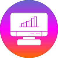 Bar Chart Vector Icon Design