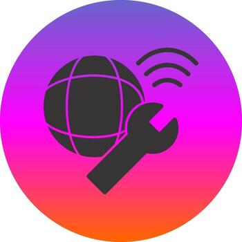 red solución de problemas vector icono diseño