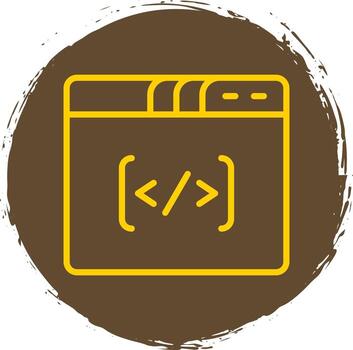 Coding Vector Icon Design