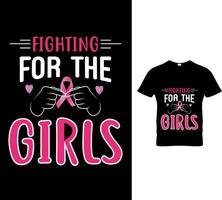 Best Breast Cancer Awareness T-Shirt Design vector