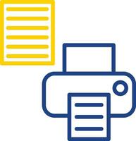 Printer Setup Vector Icon Design