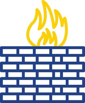 cortafuegos configuración vector icono diseño