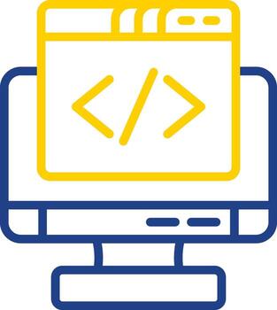 Coding Vector Icon Design