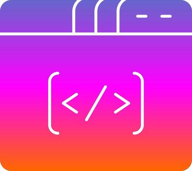 Coding Vector Icon Design