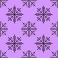 Spider web seamless pattern. Halloween texture perfect for gift wrapping, home decor and textiles vector