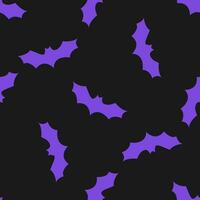 Halloween bat silhouette. Seamless pattern for wrapping paper, clothes print, fabrics, packaging vector