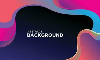 Abstract wavy background design vector with gradient color