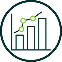 Bar chart Vector Icon Design