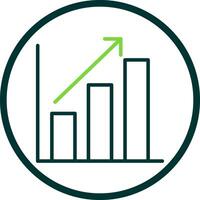 Bar chart Vector Icon Design