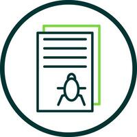 Bug Report Vector Icon Design