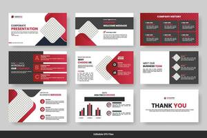 Vector corporate business presentation and business portfolio, profile design, project report, corporate profile