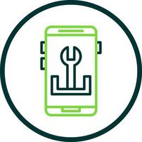 App Troubleshooting Vector Icon Design