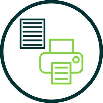 Printer Setup Vector Icon Design