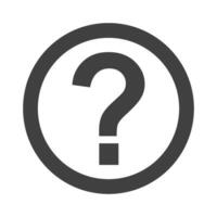 Question mark icon isolated on white background. vector