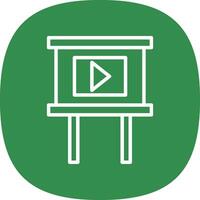 Slideshow Vector Icon Design
