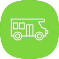 Motor home Vector Icon Design