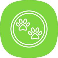 Paw print Vector Icon Design