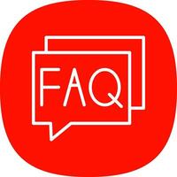 FAQ Vector Icon Design