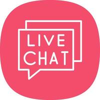 Live Chat Vector Icon Design