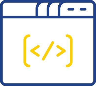 Coding Vector Icon Design