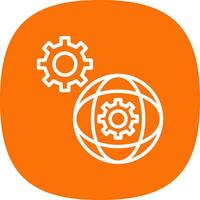 Network Settings Vector Icon Design