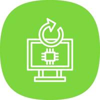 Hardware Upgrade Vector Icon Design