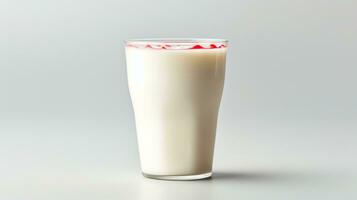 Photo of a Yakult isolated on flat white background. Generative AI