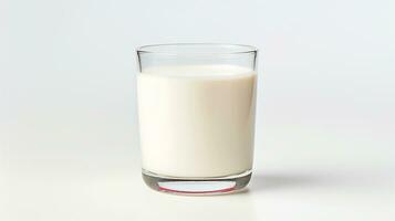 Photo of a Yakult isolated on flat white background. Generative AI