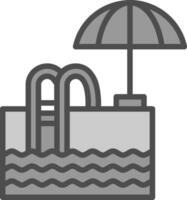 diseño de icono de vector de piscina