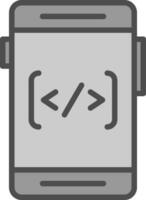 Coding Vector Icon Design