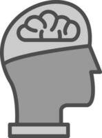 diseño de icono de vector de cerebro