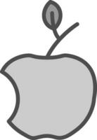 diseño de icono de vector de manzana