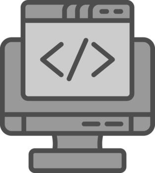 Coding Vector Icon Design