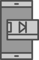 Mobile video Vector Icon Design