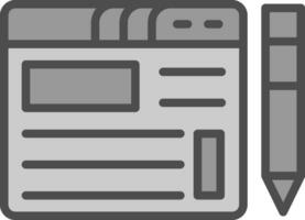 Blogging Vector Icon Design