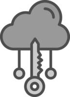 Cloud Access Vector Icon Design