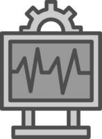 System Monitoring Vector Icon Design