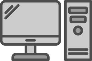 diseño de icono de vector de computadora